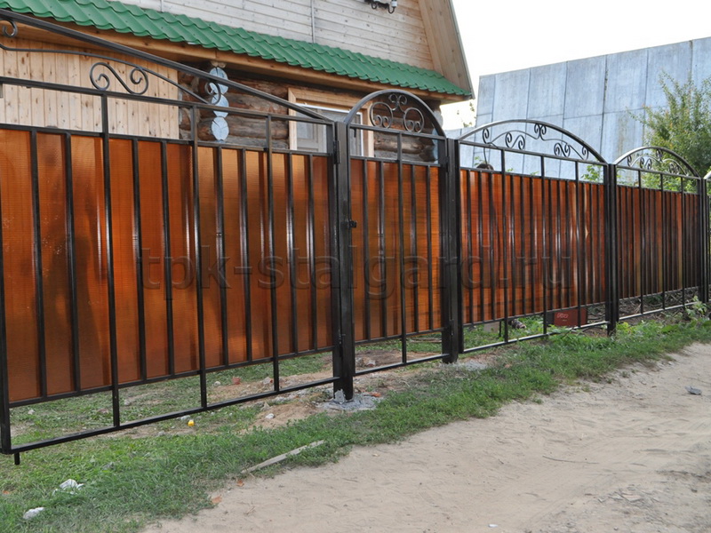 Забор из поликорбаната/6411