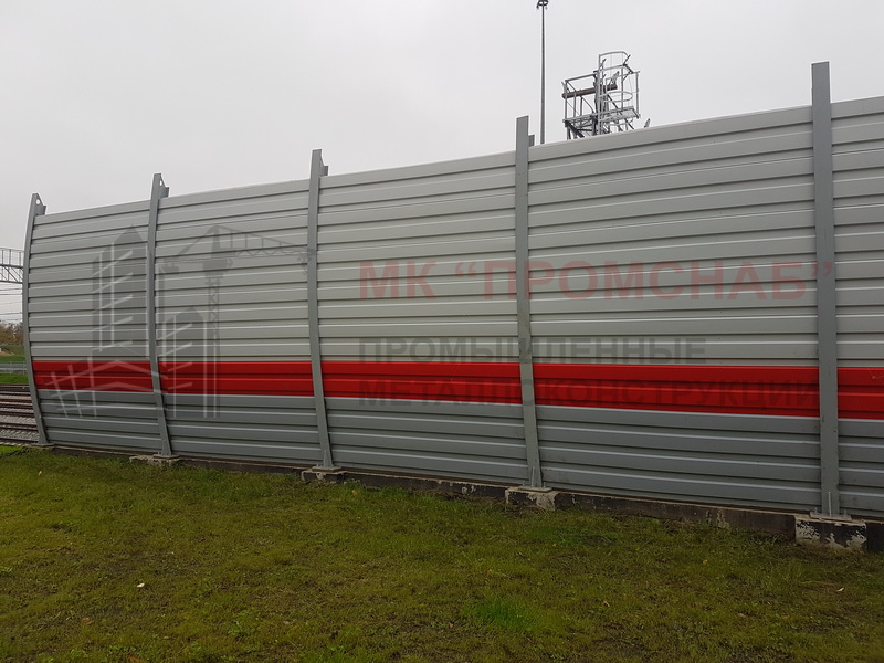 ОГТ защитное (Ст3) 3000/2500/стойка Б20Ш0/профлист/радиус