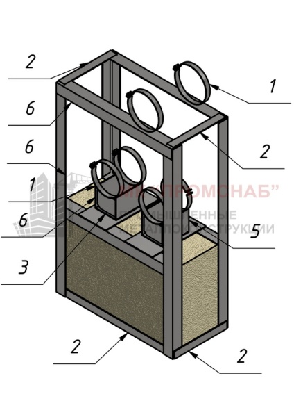 Опора СВ(Ст3)1385/880/420/У70х5,0/2НПО-D200/210/2хом.D235