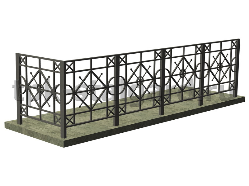 Огр.балкона(Ст3)1100х1000/поручень 40х20х2,0/стойка 40х40х2,0/заполнение 20х20х1,5/15х15х1,5
