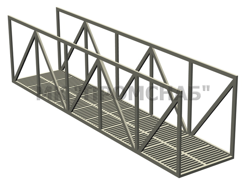 МОПК(Ст3)4800/1000/1200/каркас 60х30х2,0/настил 40х40х1,5/40х20х1,5