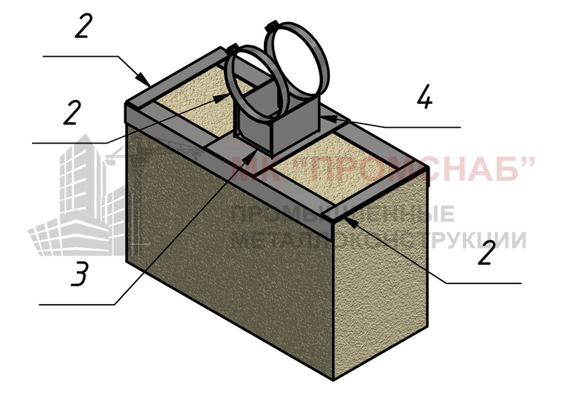 Опора СВ(Ст3)  880/420/У70х5,0/1СПО-D235