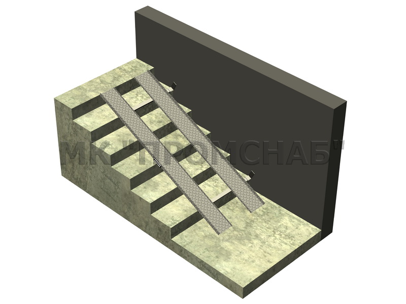 Пандус откидной (АМГ2Н2Р)2000/700/полозья 2,0х20х200х40