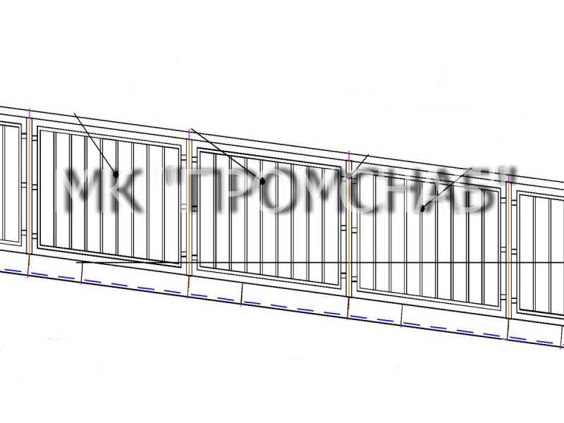 ОГПН(Ст3)1200/1500/пор. 50х50х3,0/ст. 50х50х3,0/пан. 50х25х2,0/зап.20х20х2,0