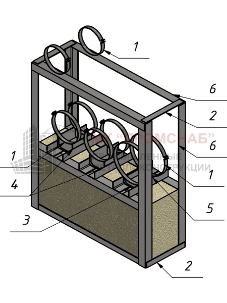 Опора СВ(Ст3)1385/1180/420/У70х5,0/3СПО-D270/270/360/2хом.