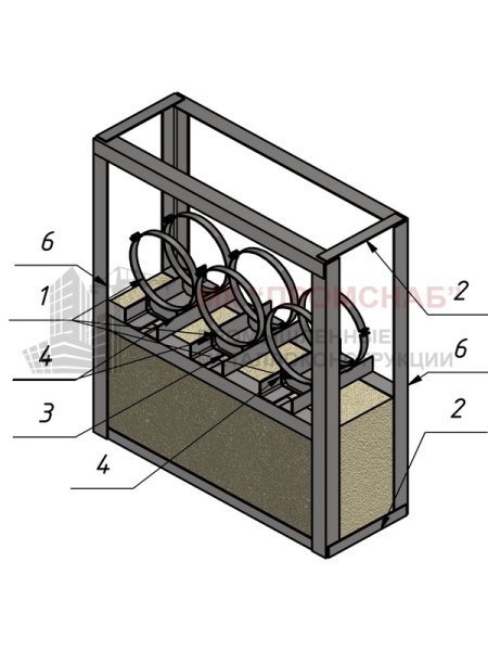 Опора СВ(Ст3)1385/1180/420/У70х5,0/3СПО-D320/320/320