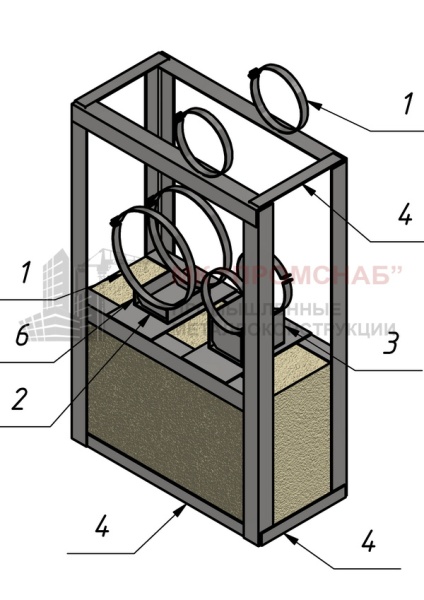 Опора СВ(Ст3)1385/880/420/У70х5,0/2НПО-D223/360/2хом.D235