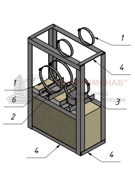 Опора СВ(Ст3)1385/880/420/У70х5,0/2СПО-D223/360/2хом.D235