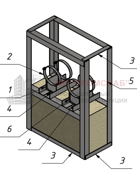 Опора СВ(Ст3)1385/880/420/У70х5,0/2СПО-D223/235
