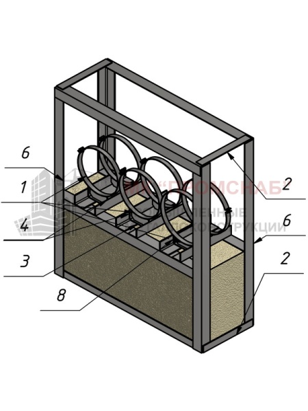 Опора СВ(Ст3)1385/1180/420/У70х5,0/3СПО-D320/320/360